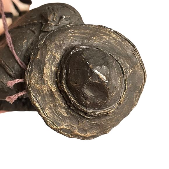 Michael Garman Buffalo Hunter Cowboy Sculpture Signed Retired Vintage 1987 READ - Picture 11 of 16